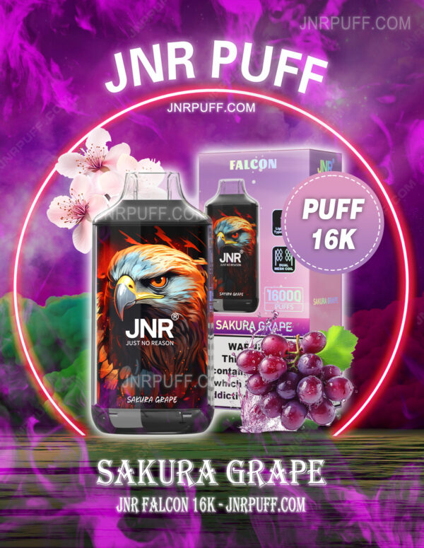 JNR Falcon 16k Puff Sakura Grape