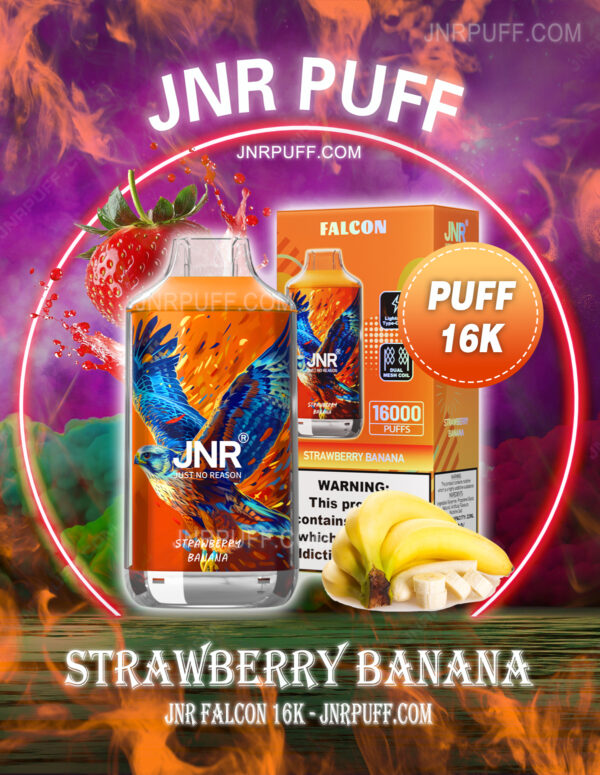 JNR Falcon 16k Puff Strawberry Banana