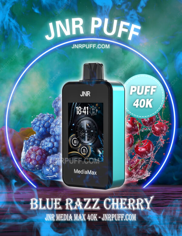 JNR Mediamax 40K Puff Blue Razz Cherry