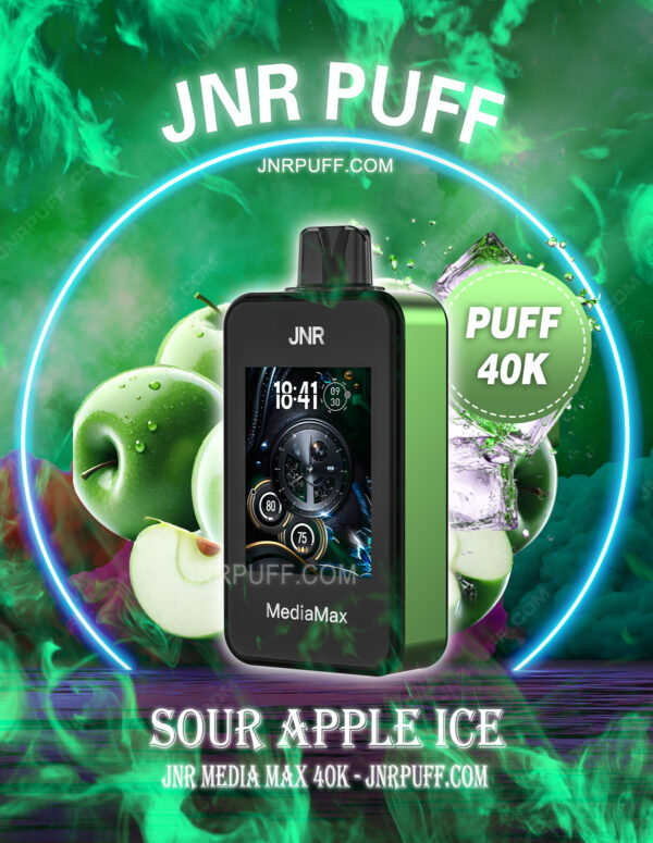 JNR Mediamax 40K Puff Sour Apple Ice
