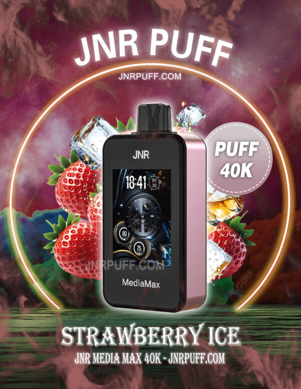 JNR Mediamax 40K Puff Strawberry Ice