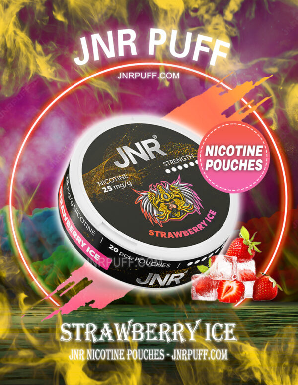 JNR NICOTINE POUCHES STRAWBERRY ICE