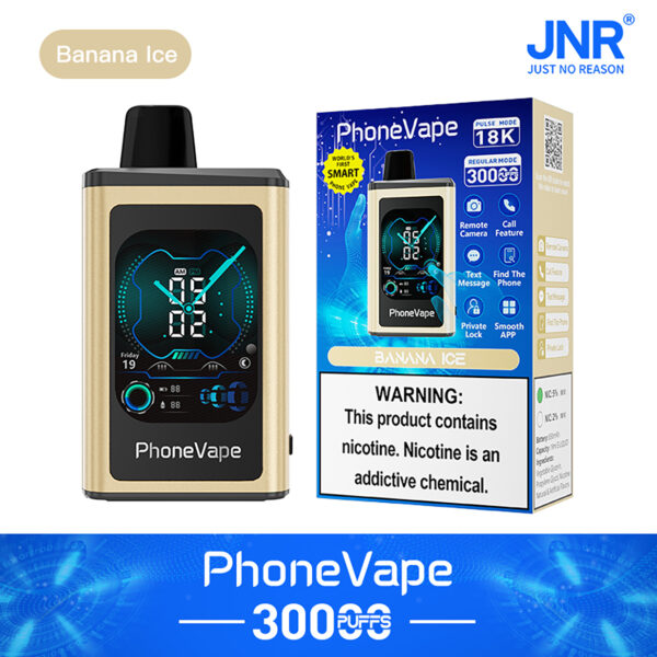 JNR PHONE VAPE 30K PUFF Banana ice