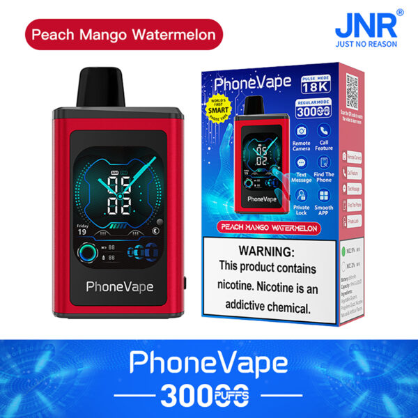 JNR PHONE VAPE 30K PUFF Peach Mango Watermelon