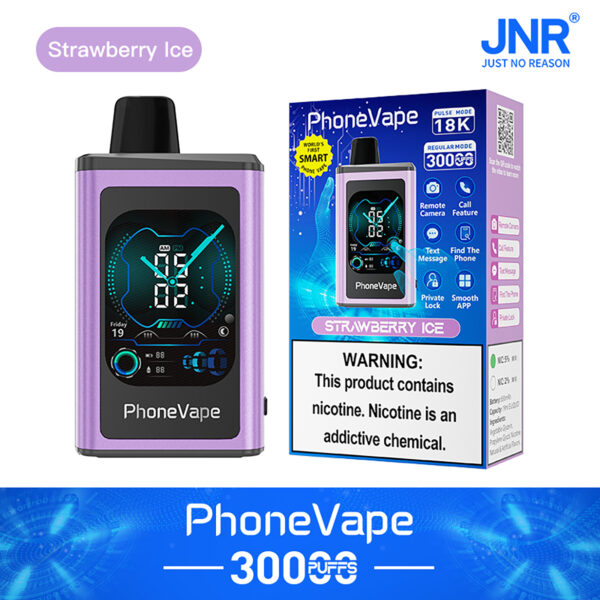 JNR PHONE VAPE 30K PUFF Strawberry Ice
