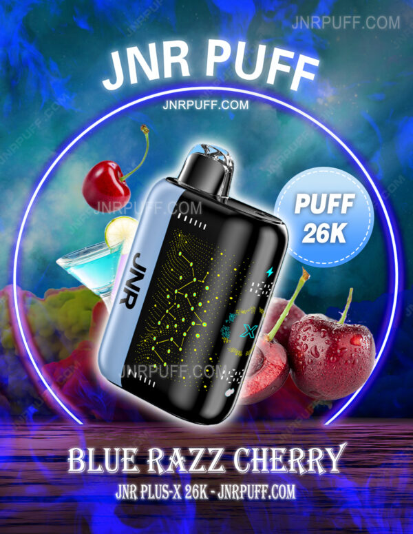 JNR PLUS X 26000 PUFF VAPE Blue Razz Cherry