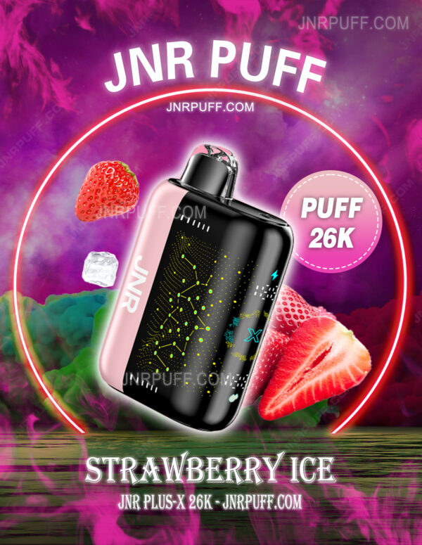 JNR PLUS X 26000 PUFF VAPE Strawberry Ice