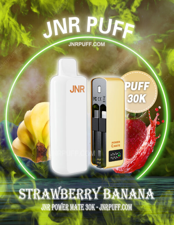 JNR POWER MATE 30000 Puff Strawberry Banana