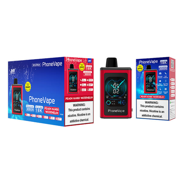 JNR PUFF 30K PHONE VAPE Peach Mango Watermelon