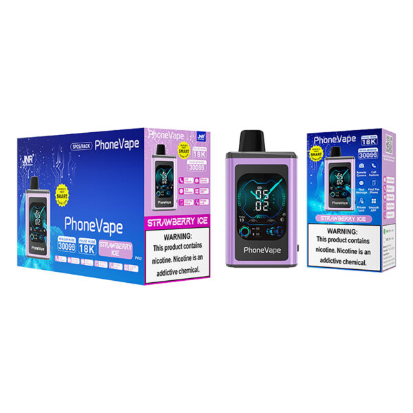 JNR PUFF 30K PHONE VAPE Strawberry Ice