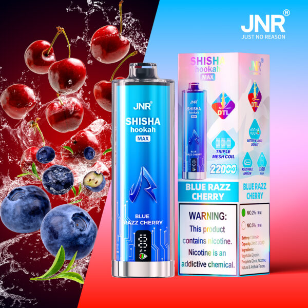 JNR Puff shisha 22K Blue Razz Cherry
