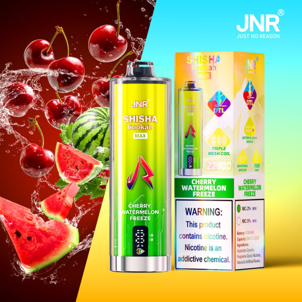 JNR Puff shisha 22K Cherry Watermelon Freeze