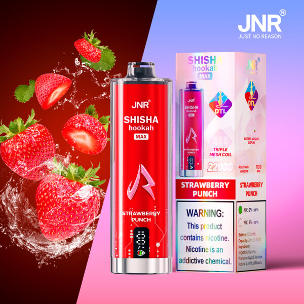 JNR Puff shisha 22K Strawberry Punch