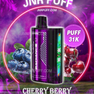 JNR Radiance 31K PUFF VAPES チェリーベリー
