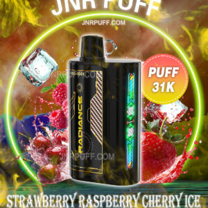 JNR Radiance 31K PUFF VAPES ストロベリー・ラズベリー・チェリー・アイス