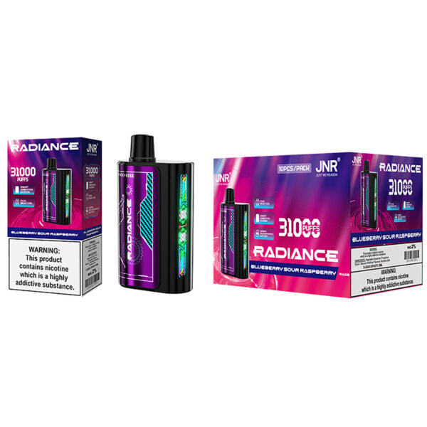 JNR Radiance 31k puff vape Blueberry Sour Raspberry
