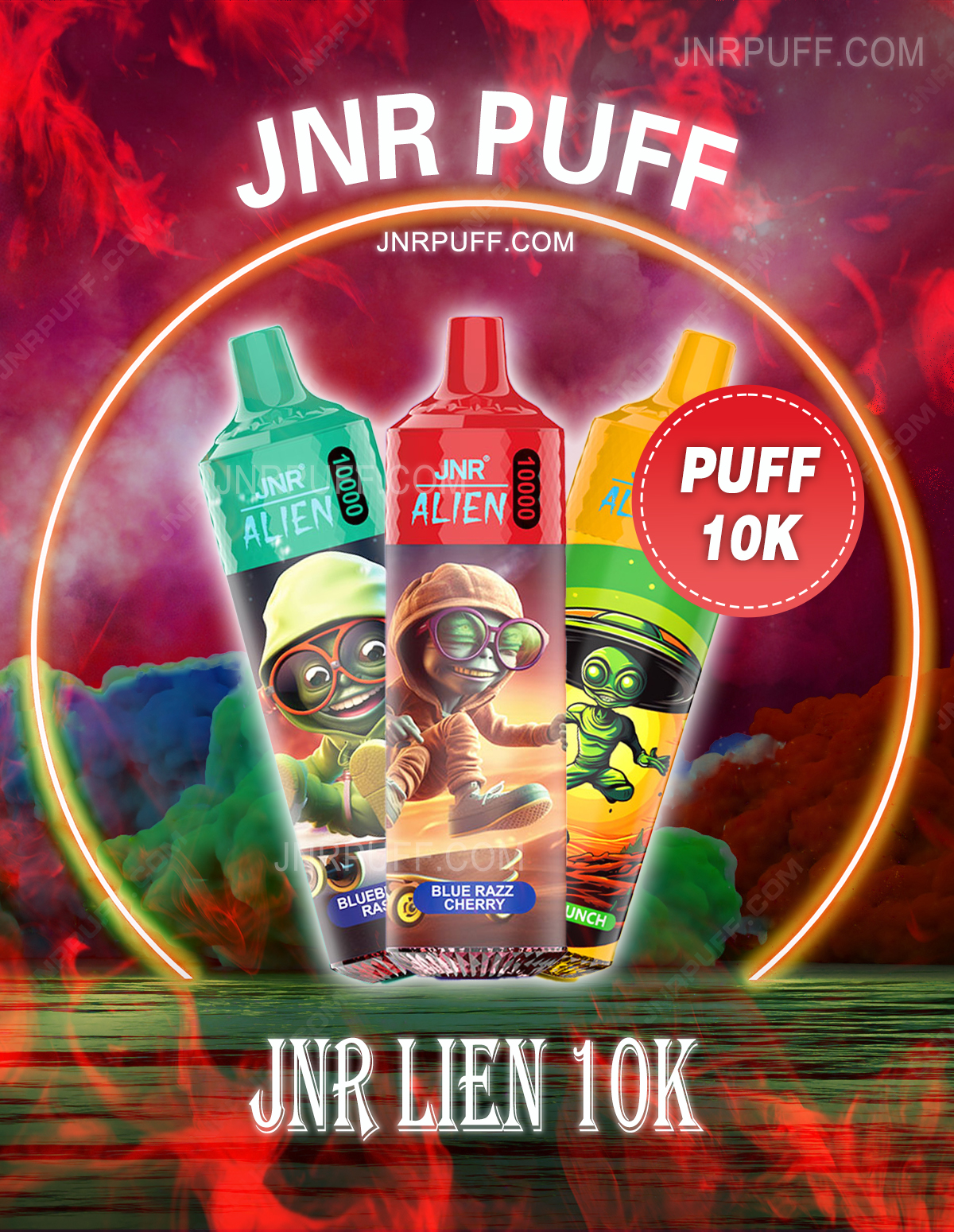 JNR Alien 10000 Puff | PUFF JNR Prix abordable | jnr just no reason