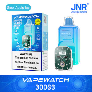JNR VAPEWATCH 30K PUFF サワーアップルアイス