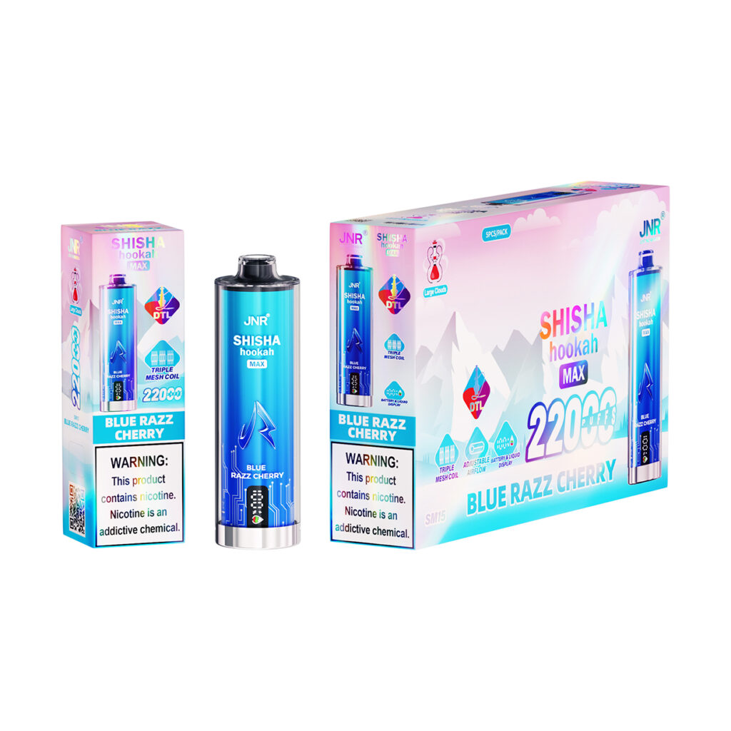 JNR electronic shisha 22K Blue Razz Cherry JNR electronic shisha 22K Blue Razz Cherry