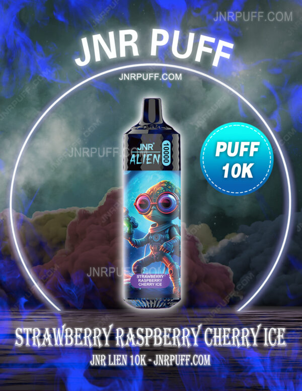 Strawberry raspberry cherry ice JNR ALIEN 10000 puffs