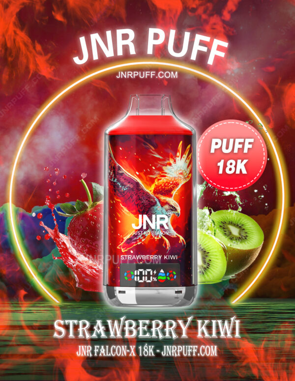 jnr falcon x 18k puff 18000 Strawberry Kiwi