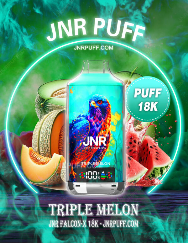 jnr falcon x 18k puff 18000 Triple Melon