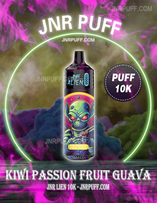 kiwi passion fruit guava JNR ALIEN 10000 puffs