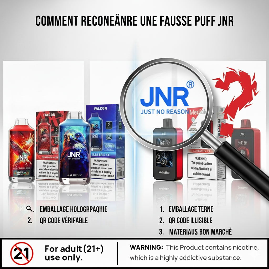 How to recognise a fake JNR Puff