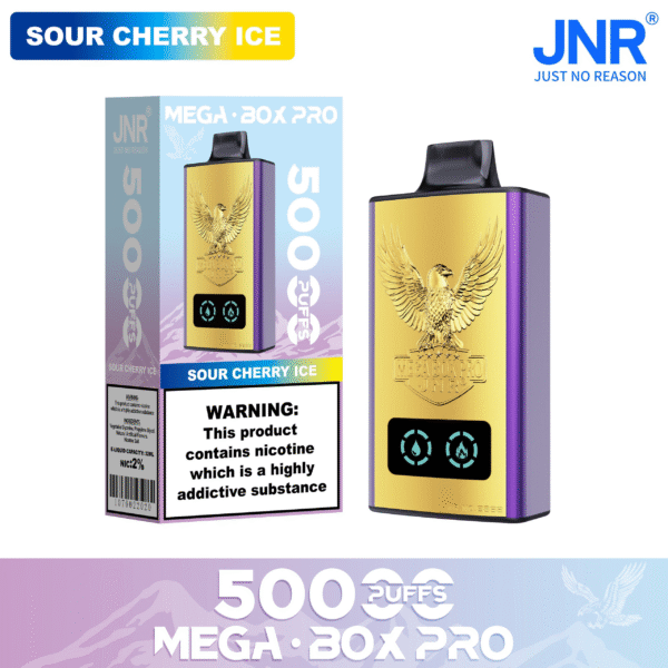 JNR MEGA BOX PRO 50K Sour Cherry Ice