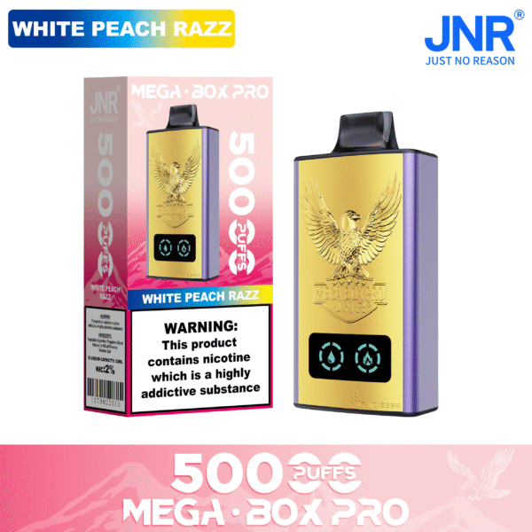 JNR MEGA BOX PRO 50K White Peach Razz
