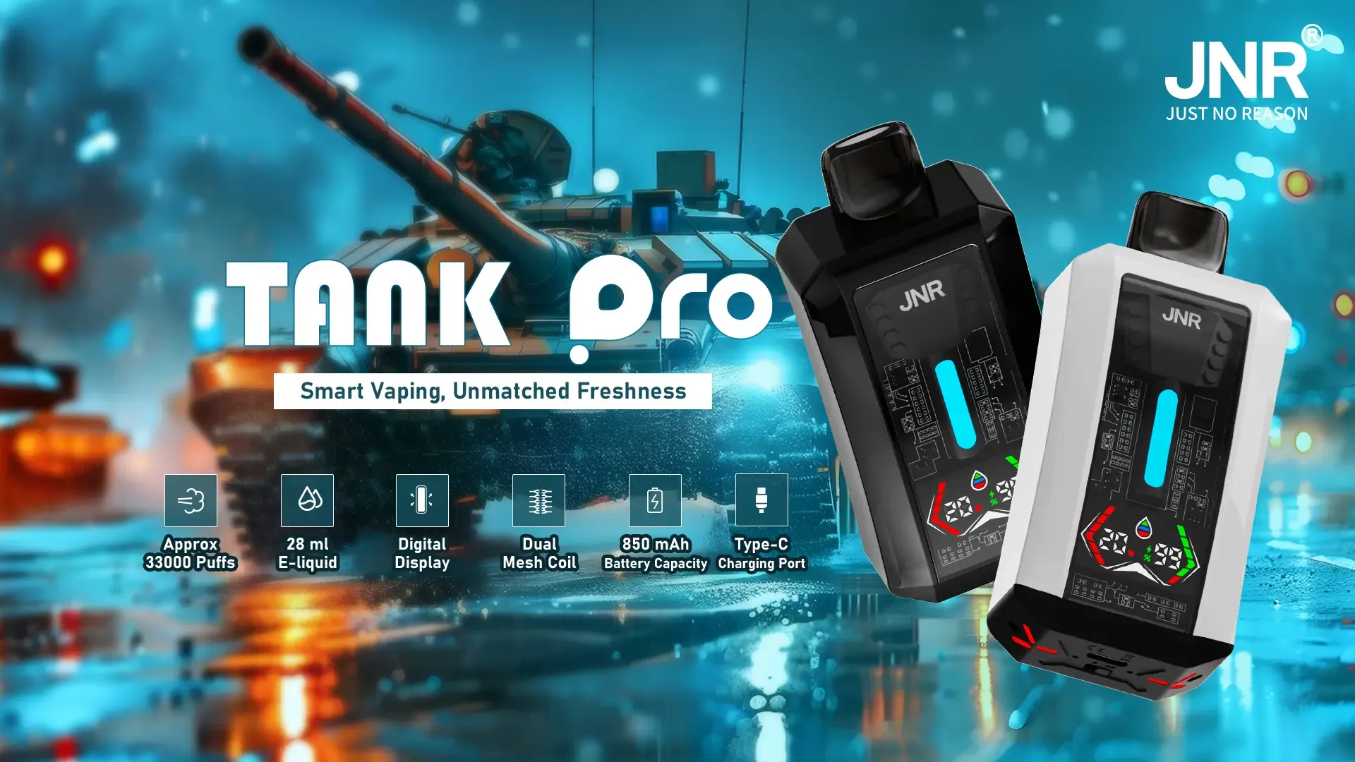 Recensione del serbatoio JNR Tank Pro 33000 Puff | JNR PUFF | 100% Genuine