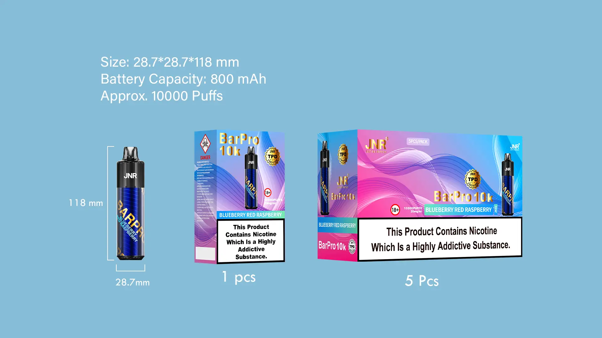 JNR Bar Pro 10000 Puffs Specifications6 JNR Bar Pro 10000 Puffs Specifications6