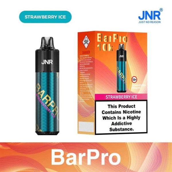 JNR Bar Pro 10000 Puffs Jordbær Is