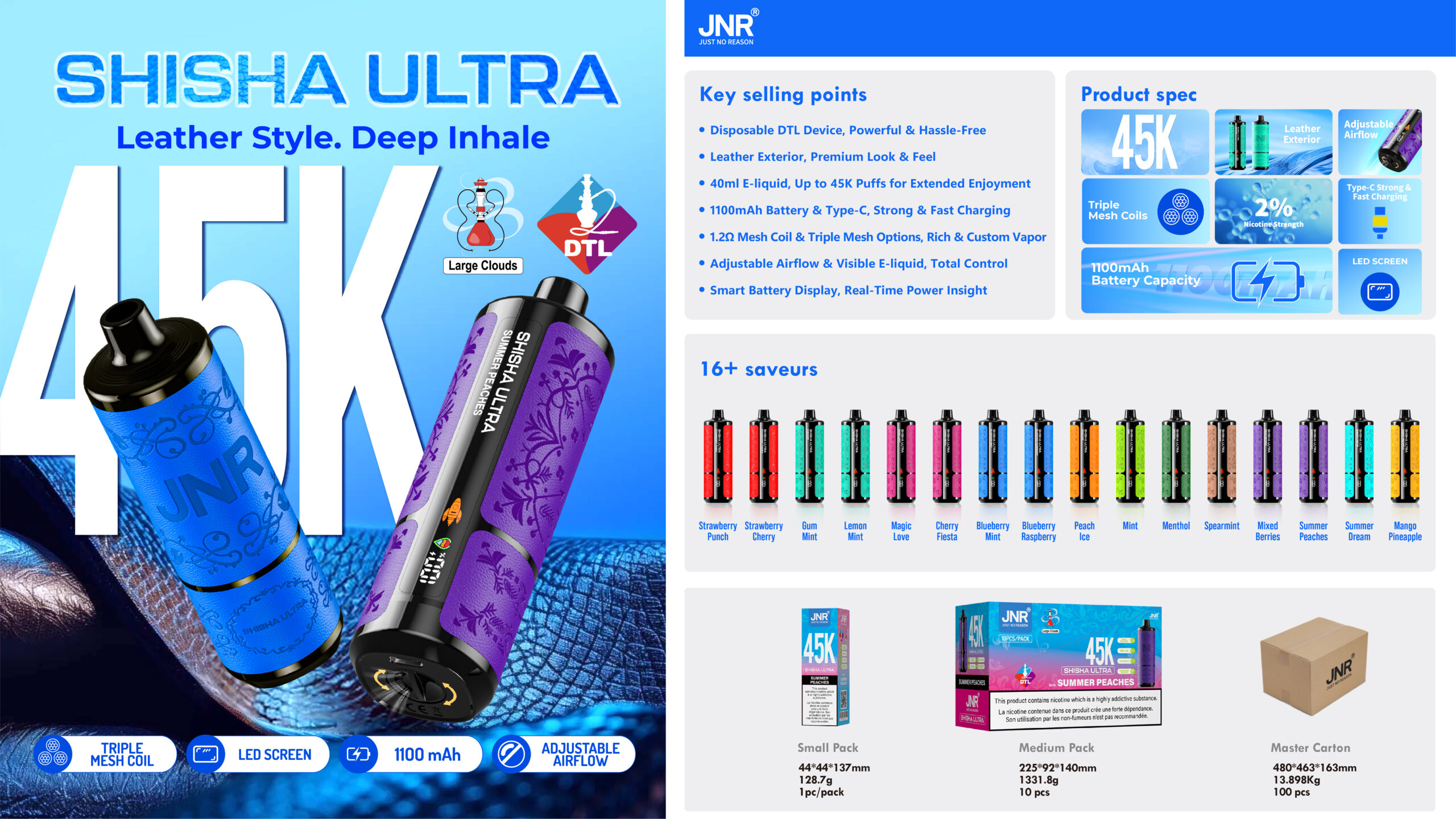 JNRPUFF SHISHA ULTRA 45k Features3