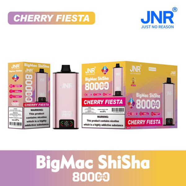 Cherry Fiesta JNR Big Mac Shisha 80k Cherry Fiesta JNR Big Mac Shisha 80k