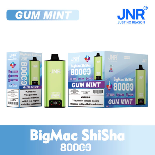 Gum Mint JNR Big Mac Shisha 80k Gum Mint JNR Big Mac Shisha 80k