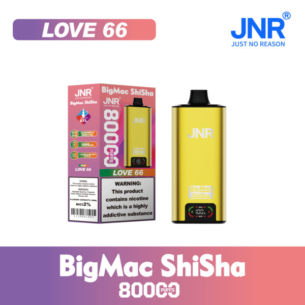 JNR Big Mac Shisha 80k Love 66