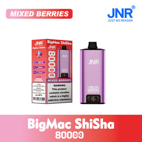 JNR Big Mac Shisha 80k Mieszane Owoce Leśne