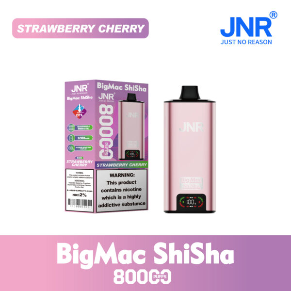 JNR Big Mac Shisha 80k Strawberry Cherry