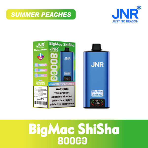 JNR Big Mac Shisha 80k Summer Peaches