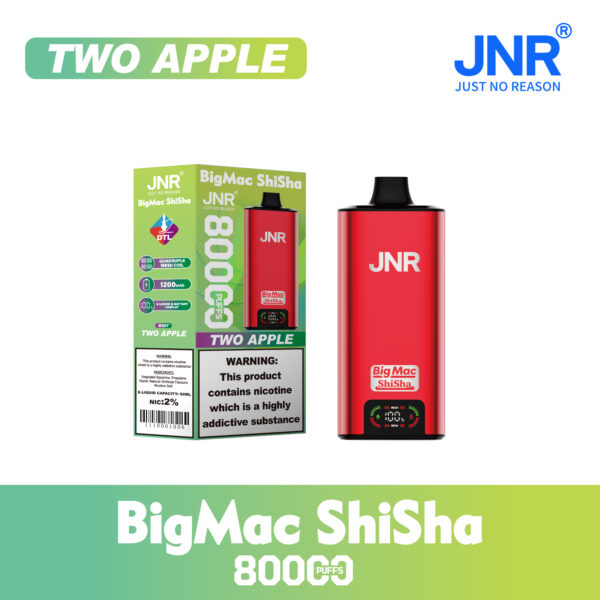 JNR Big Mac Shisha 80k Two Apple