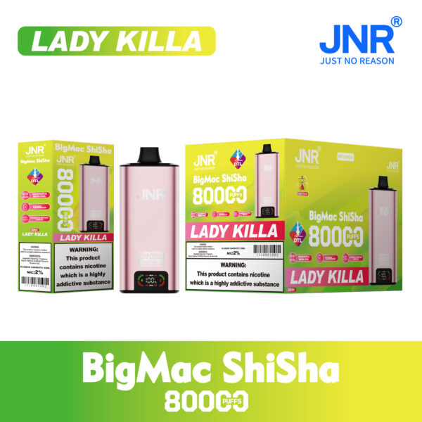 Lady Killa JNR Big Mac Shisha 80k Lady Killa JNR Big Mac Shisha 80k