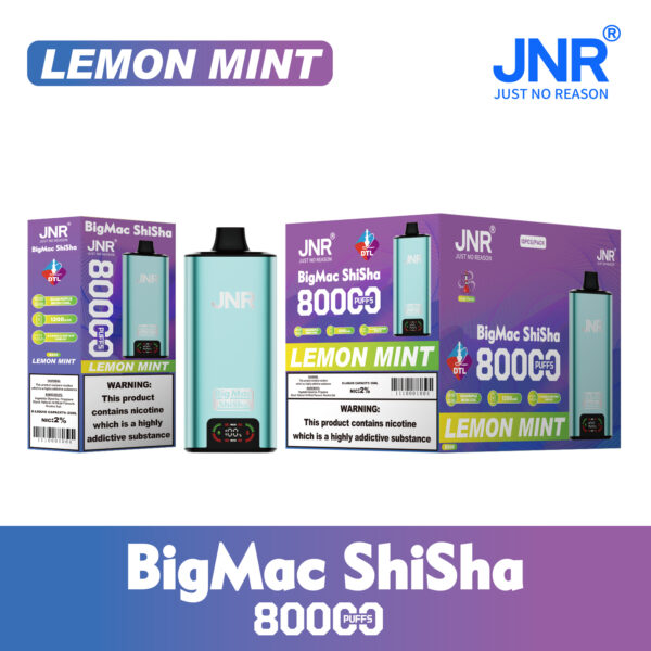Lemon Mint JNR Big Mac Shisha 80k Lemon Mint JNR Big Mac Shisha 80k