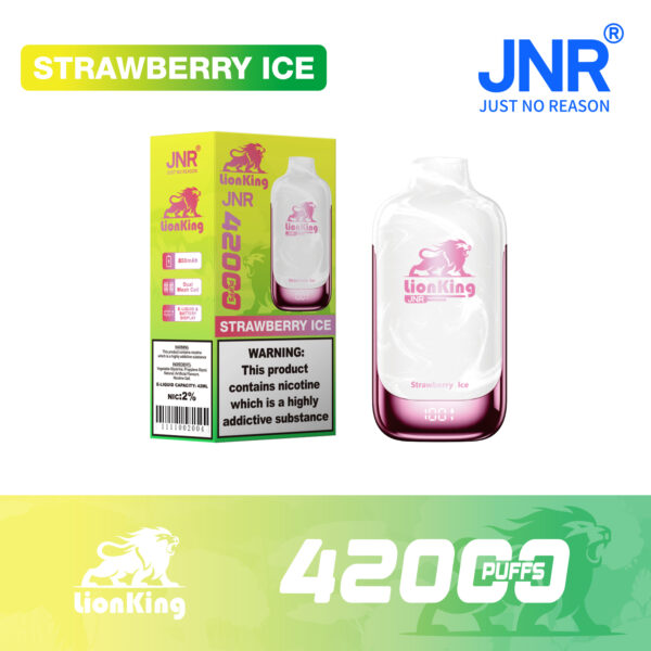 Löwenkönig 42K JNR Vape Erdbeer-Eis