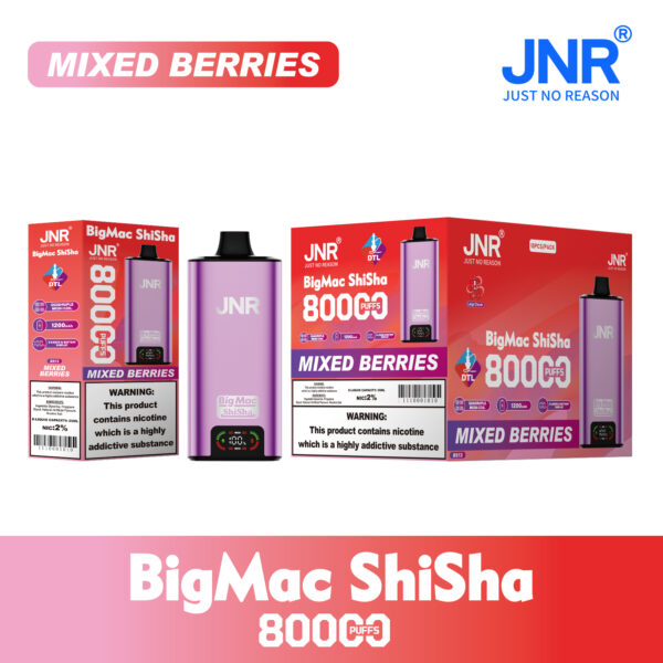 Mixed Berries JNR Big Mac Shisha 80k