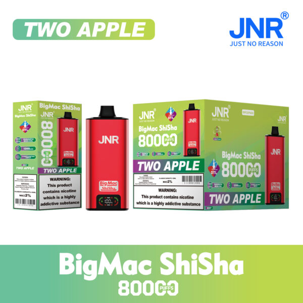 Two Apple JNR Big Mac Shisha 80k Two Apple JNR Big Mac Shisha 80k